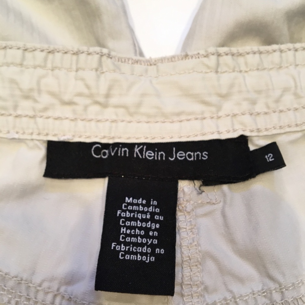 Calvin Klein VNTG performance Cargo Pants sz12 - Picture 4 of 9